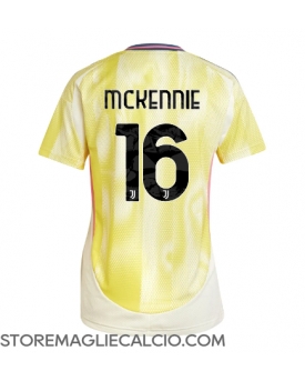Juventus Weston McKennie #16 Maglia Gara Trasferta Repliche 2024-25 Donna